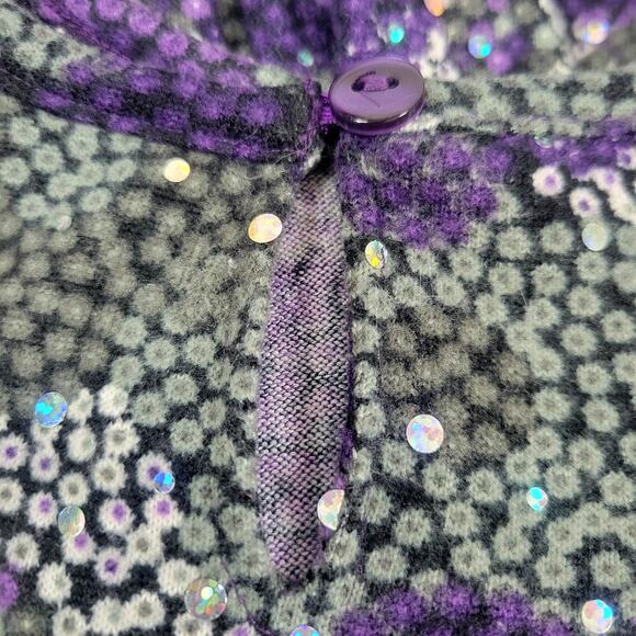 Youngland Purple/Silver Sequin Dress Toddler Size 2T - Picture 6 of 10